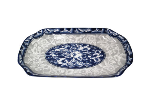 PLAT PORCELAINE CHINOISE 27 x 16 cm