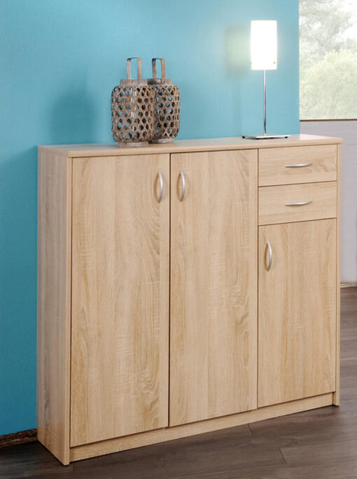 COMMODE KIEL 3 PORTES - 2 TIROIRS