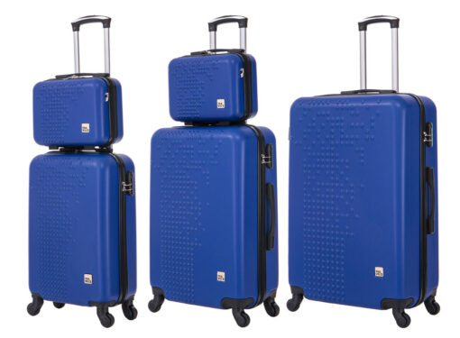VALISE PIXELI BLEUE - 3 tailles