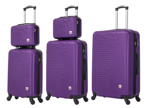 VALISE PIXELI VIOLET - 3 tailles