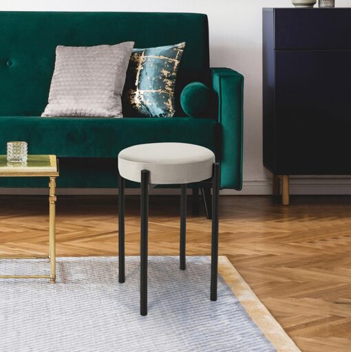 TABOURET BUBBLE GRIS EMPILABLE