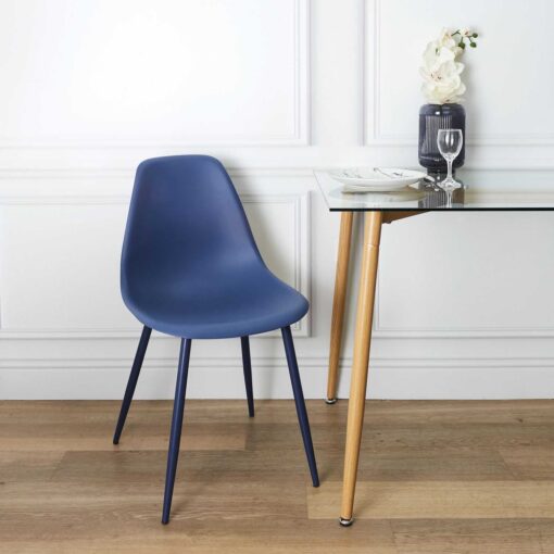 CHAISE SCANDINAVE MILA PIEDS METAL