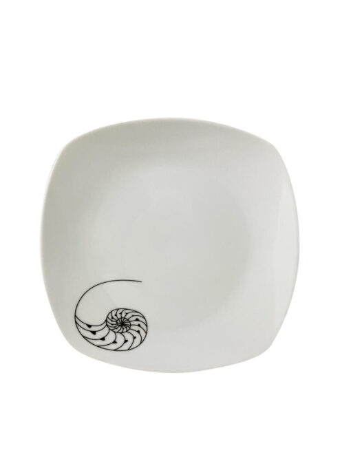 ASSIETTE CARRÉE NAUTILE – Diverses Tailles