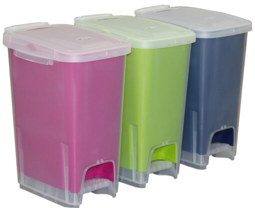 POUBELLE A PEDALE 16 LITRES - 3 coloris au choix