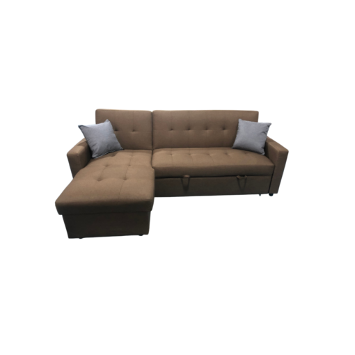 CANAPE D'ANGLE MARRON