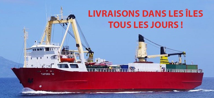 Livraisons dans les îles tous les jours