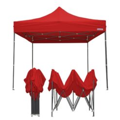 PAVILLON PLIANT 3*3 ROUGE