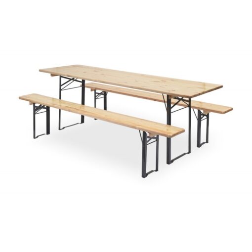 TABLE CEDRE + BANCS 180X70